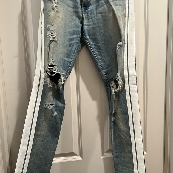 Amir denim jeans white stripes on the side - Picture 1 of 4